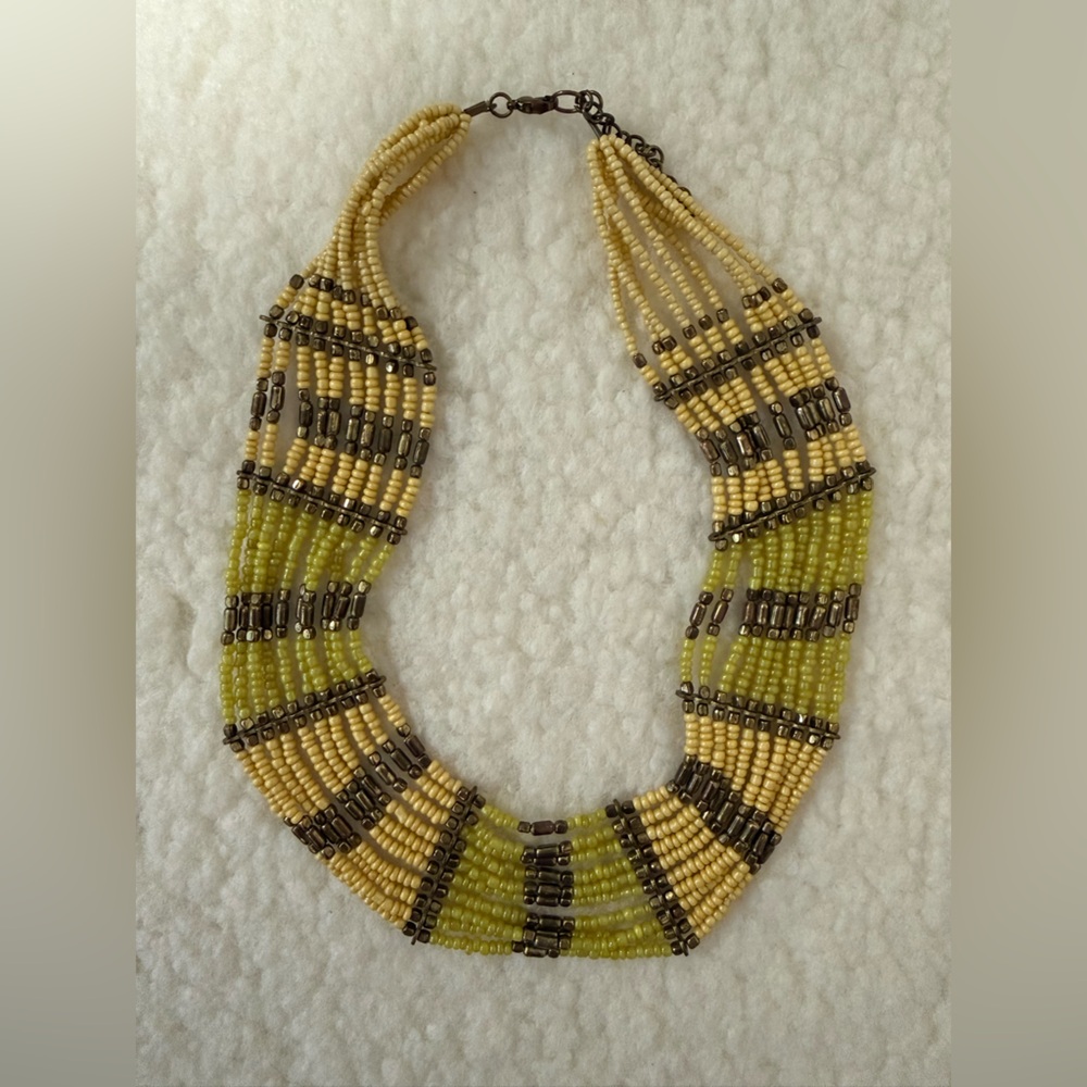 Tribal Style Beaded Necklace